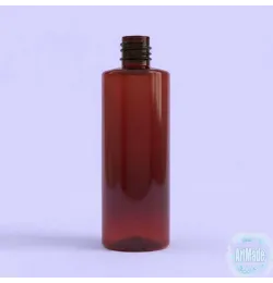 Флакон ПЭТ коричневый цилиндр 100 мл D18
