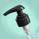 Крышка дозатор черная для мыла, шампуня 28/410 