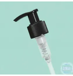 Крышка дозатор черная для мыла, шампуня 24/410 