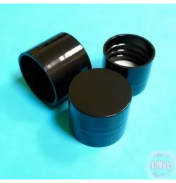 Крышка пластиковая черный глянец D18