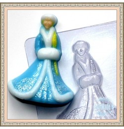 Форма для мыла пластиковая Снегурка
