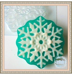 Форма для мыла пластиковая Снежинка