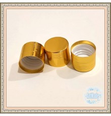 Крышка золотистая рифленая 18/410 без контроля вскрытия