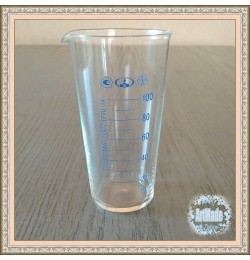 Стакан мензурка стеклянная 100 мл