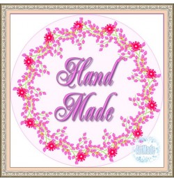 Наклейка круглая -10 Hand Made