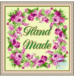 Наклейка квадратная -3 Hand Made