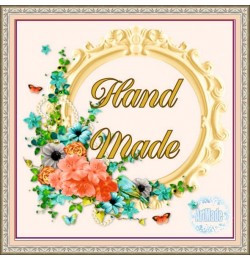 Наклейка квадратная -5 Hand Made