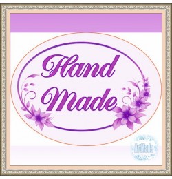 Наклейка овальная -4 Hand Made