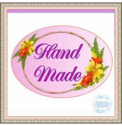 Наклейка овальная -5 Hand Made