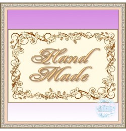 Наклейка прямоугольная -1 Hand Made
