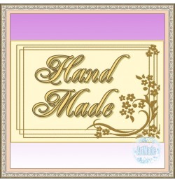 Наклейка прямоугольная -5 Hand Made