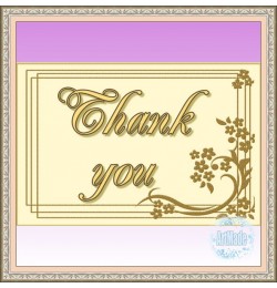 Наклейка прямоугольная -5 Thank you