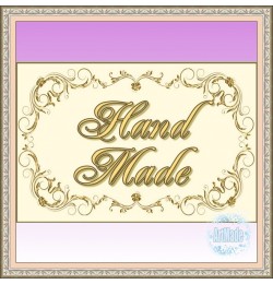 Наклейка прямоугольная -6 Hand Made