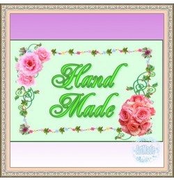 Наклейка прямоугольная -7 Hand Made