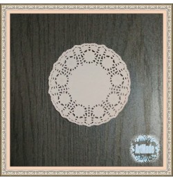 Салфетка бумажная ажурная D9 см, 10 шт